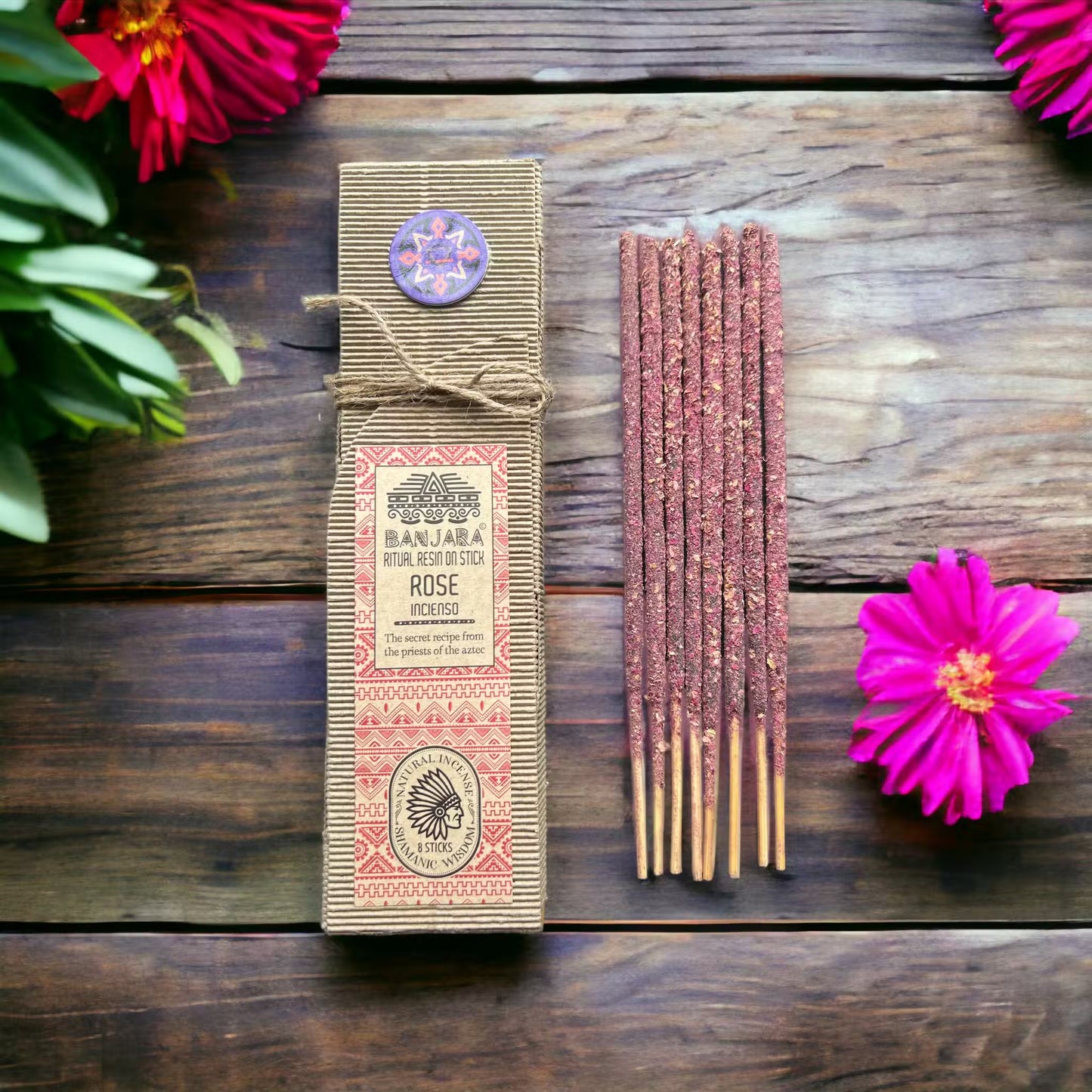 3x cajas Incienso de Rosa Varillas de Resina para Rituales Amor Endulzamiento Pareja