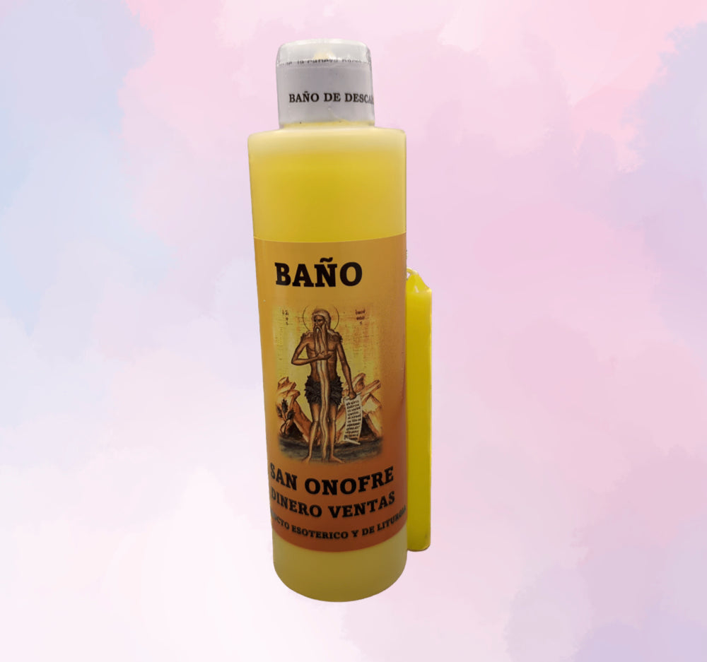 Baño Esotérico San Onofre con Vela | Pack Ritual para Trabajo y Prosperidad Material