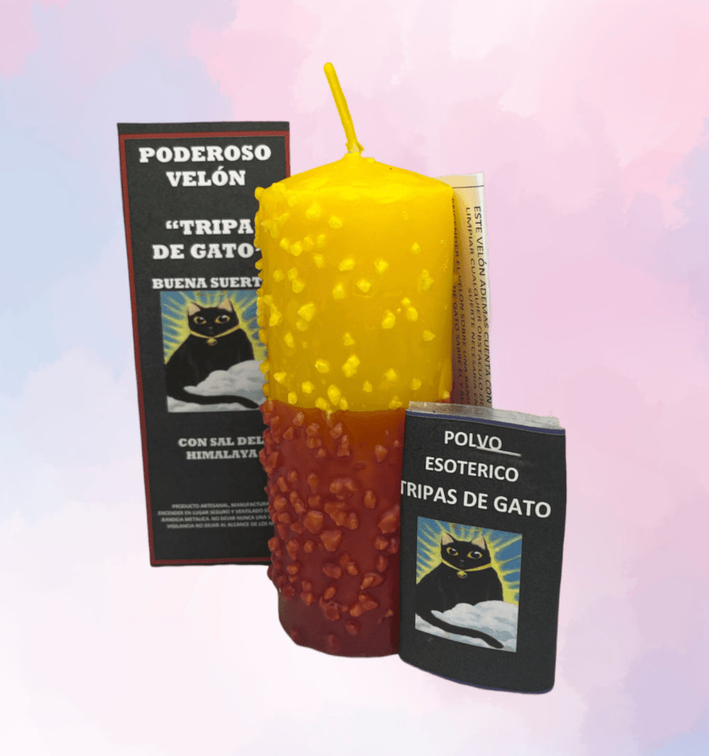Velón Preparado Tripa de Gato – Para Separar Parejas Tóxicas y Cortar Vínculos Dañinos