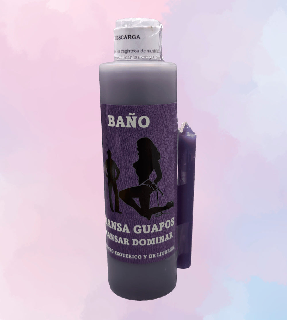 Baño Esotérico Amansa Hombres con Vela | Para quitar su mal genio, Doblegar su Voluntad y Amansar su Carácter