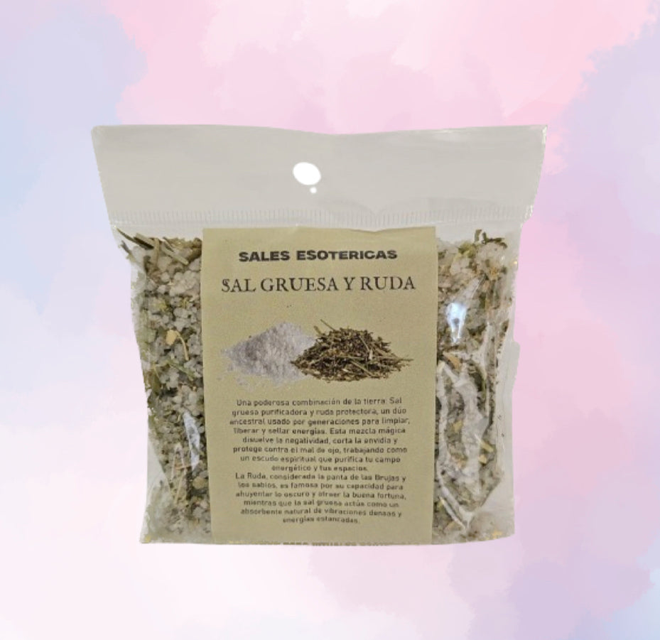 Sal Gruesa y Ruda | Preparado Esotérico para Limpieza Profunda y Resguardo