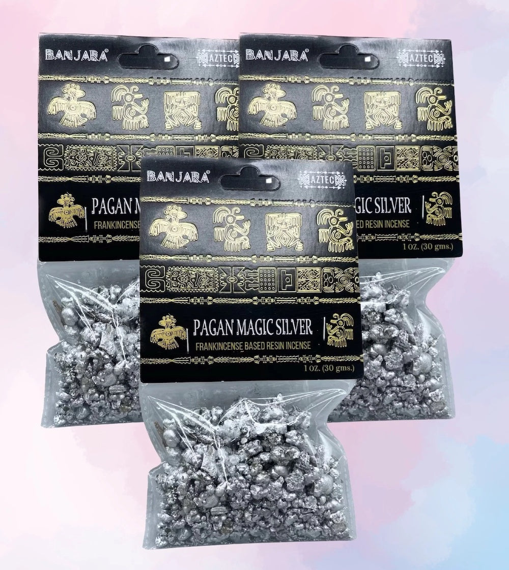 Pack 3x Incienso Resina de Árbol Banjara magia pagana rituales wicca y brujería