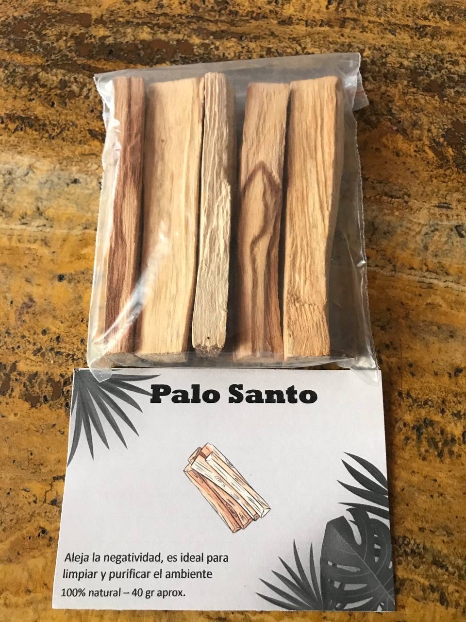 Paquete Palo Santo 40g | Madera Sagrada de Limpieza y Armonización