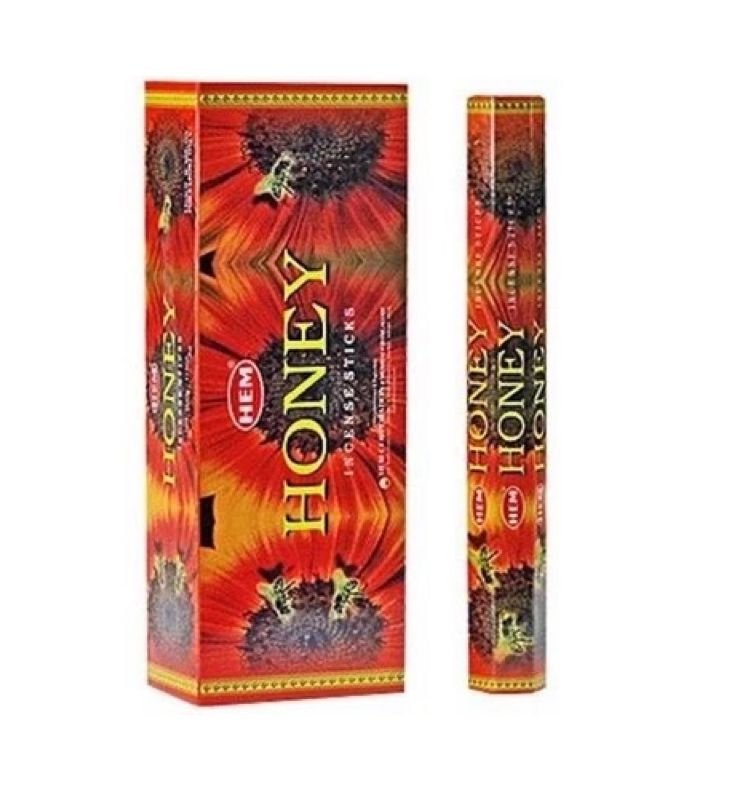 Incienso de Miel Pack x6 Cajas Hexagonales Endulzamiento Amor Suerte Esoterismo