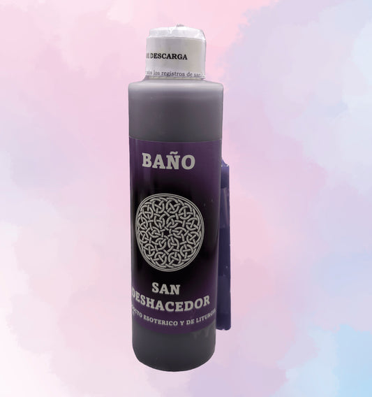 Baño Esotérico San Deshacedor con Vela | Para Deshacer Brujerías, Romper Amarres y Destruir Maleficios