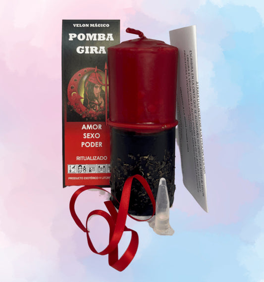 Velón Pomba Gira de Atracción Feroz | Despierta Magnetismo Puro, Seducción Irresistible y Dominio en el Amor
