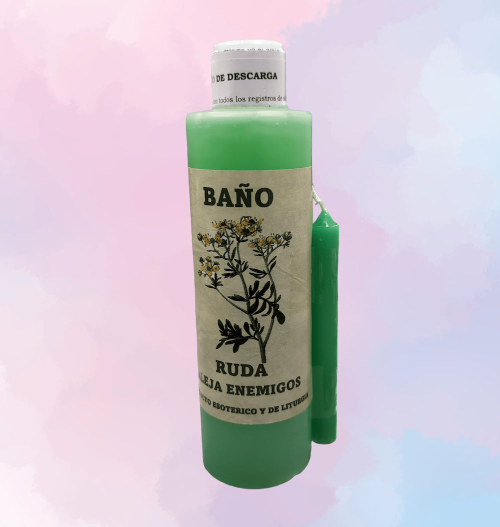 Baño Esotérico Ruda con Vela | Para Cortar el Mal de Ojo, Romper Envidias Fuertes y Limpiar tu Aura de Inmediato
