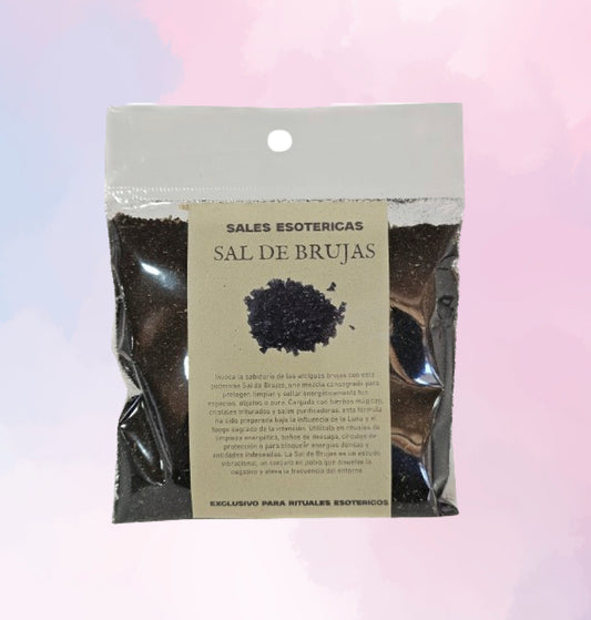 Sal de Brujas Ritualizada | Para Protección, Limpieza y Sellado Energético Intensivo