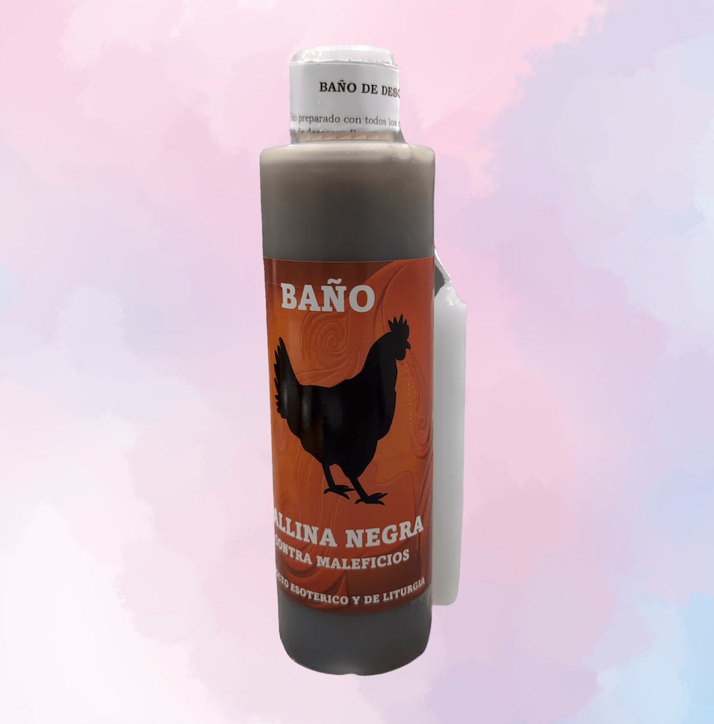 Baño Esotérico Gallina Negra con Vela | Pack Ritual para Corte de Envidias Extremas y Volteo