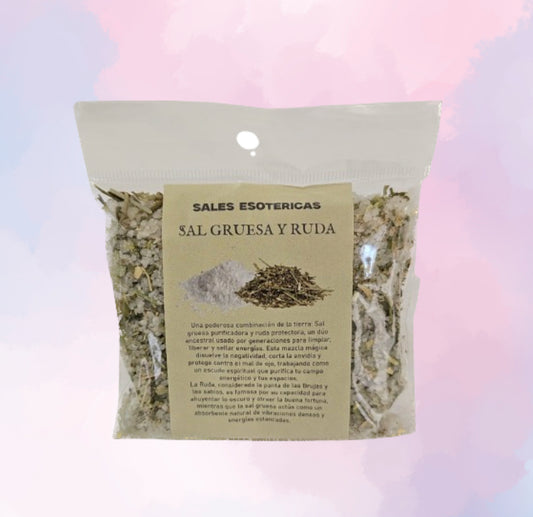 Sal Gruesa y Ruda | Preparado Esotérico para Limpieza Profunda y Resguardo