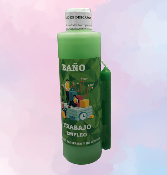 Baño Esotérico Trabajo con Vela | Para Blindar tu Empleo para Siempre, Asegurar tu Puesto y Evitar Despidos