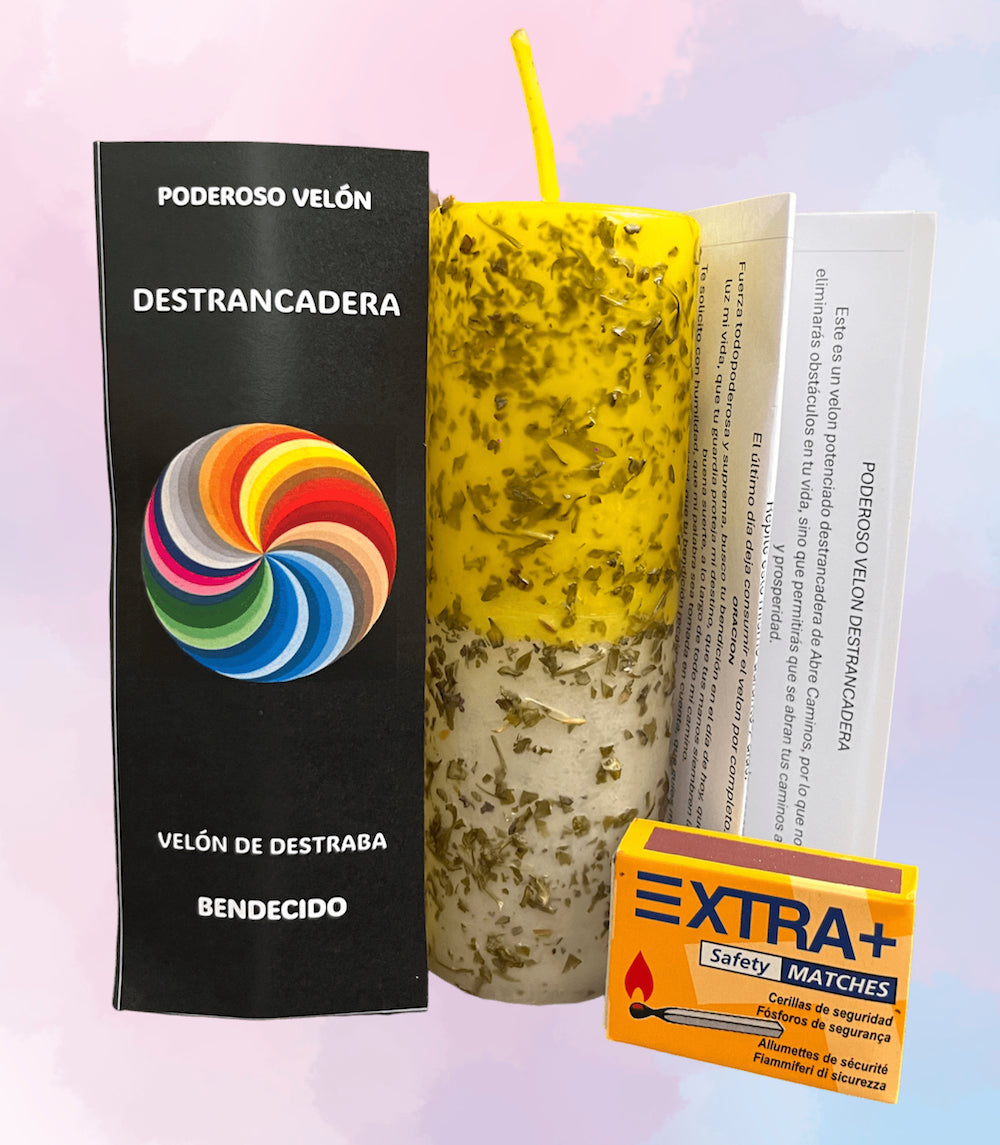 Velón Preparado y Bendecido Destrancadera – Para Romper Cierres y Destrabar Caminos