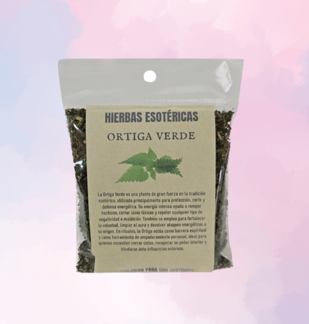 Hierbas de Ortiga Verde | Planta Sagrada para Protección Fuerte y Despojo Radical