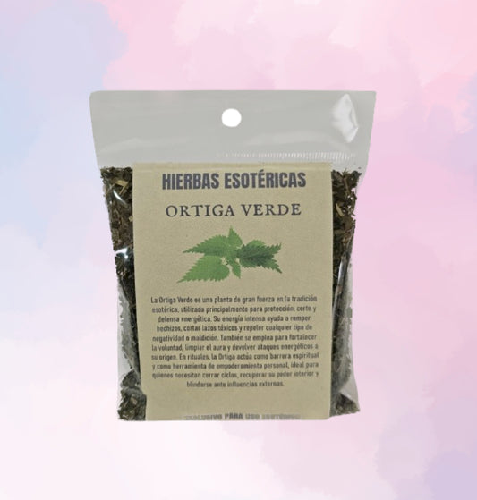 Hierbas de Ortiga Verde | Planta Sagrada para Protección Fuerte y Despojo Radical